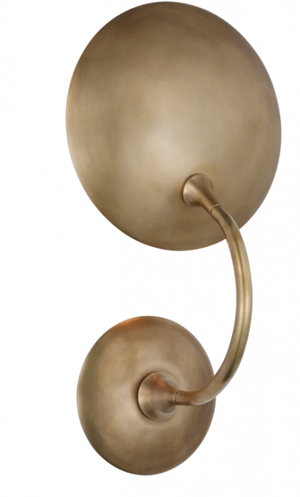 Medium Wall Wash Sconce, 1-Light, LED, Hand-Rubbed Antique Brass, 15.25"H (TOB 2780HAB CX611)