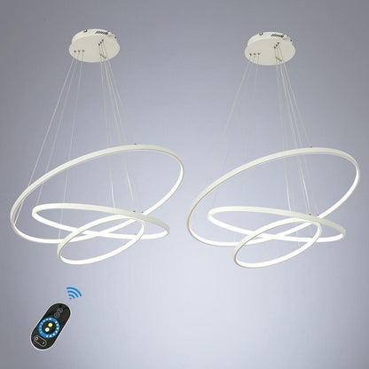 Adjustable Interweaved Ring Dimmable LED Modern Chandeliers Pendant Light