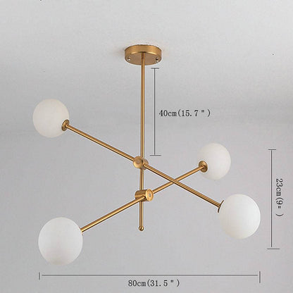 Geometrical Sputnik Chandelier Gold Master Bedroom Chandelier