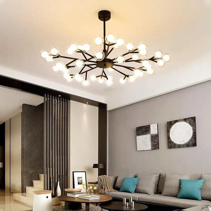 45 Lights LED Cluster Design Glass Modern Chandelier Ceiling Light