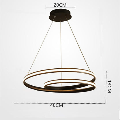 Circular Aluminum Chandelier Light Kitchen Dining Room Lighting Ceiling Light