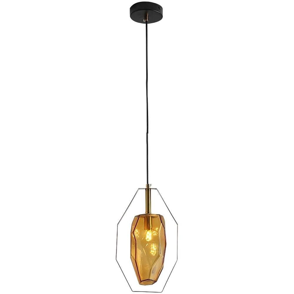 Electroplated Metal Glass LED Nordic Pendant Lighting Kitchen Island Lighting