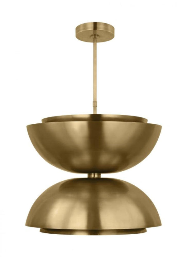 Ceiling Pendant, LED, Natural Brass, 26"W (SLPD13327NB 70PKJ54)