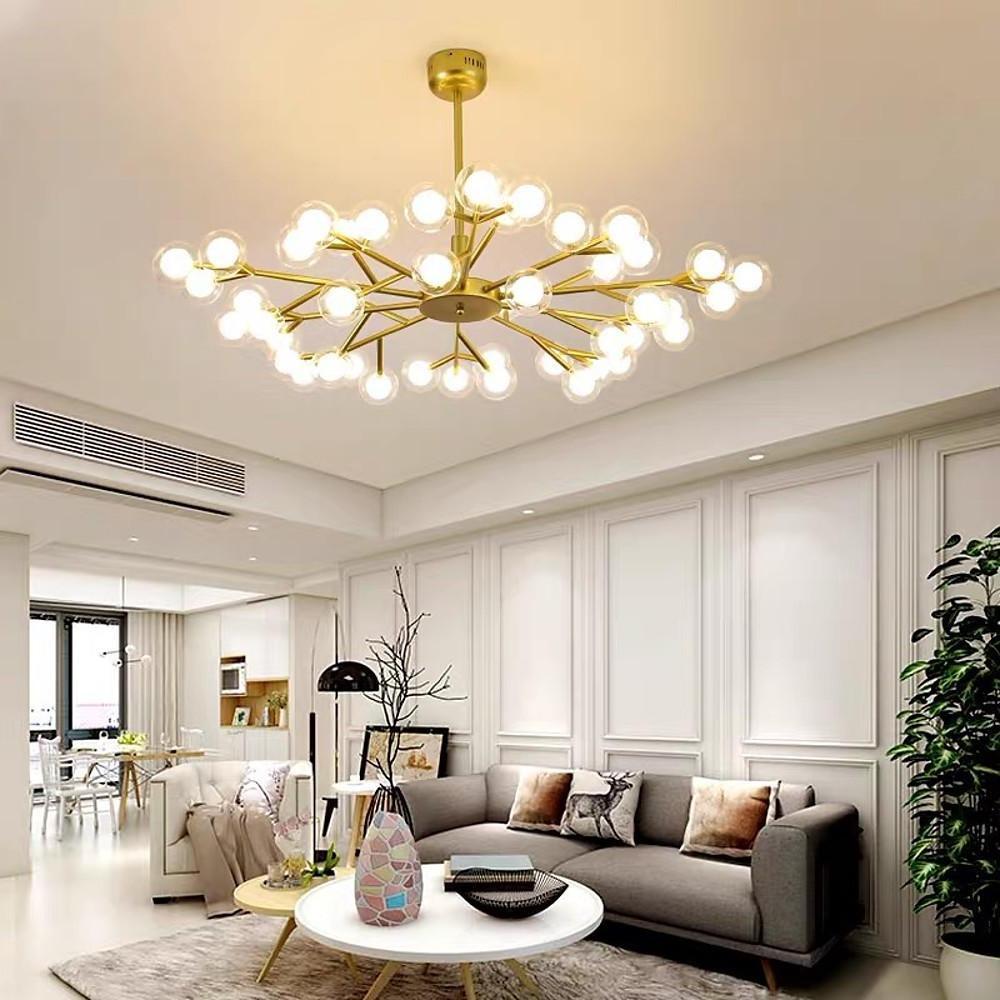 45 Lights LED Cluster Design Glass Modern Chandelier Ceiling Light