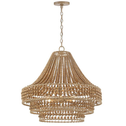 Silas 6-Light Chandelier in Burnished Silver