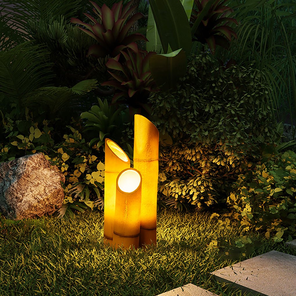 Simulation Bamboo Design Outdoor Waterproof LED Landscape Lighting Decorative Lamp