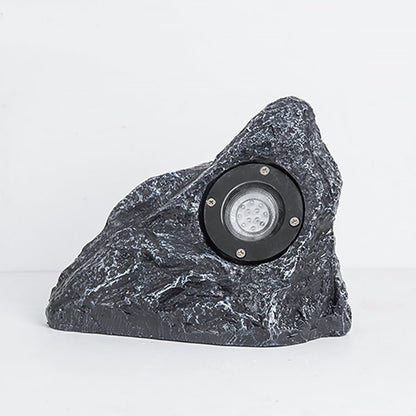 Resin Stone Shaped Warm Light LED Outdoor Light