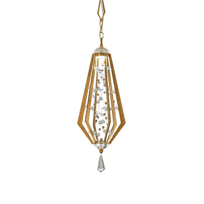 Eternity 1-Light LED Mini Pendant in Heirloom Gold