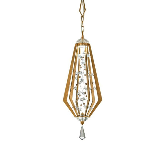 Eternity 1-Light LED Mini Pendant in Heirloom Gold