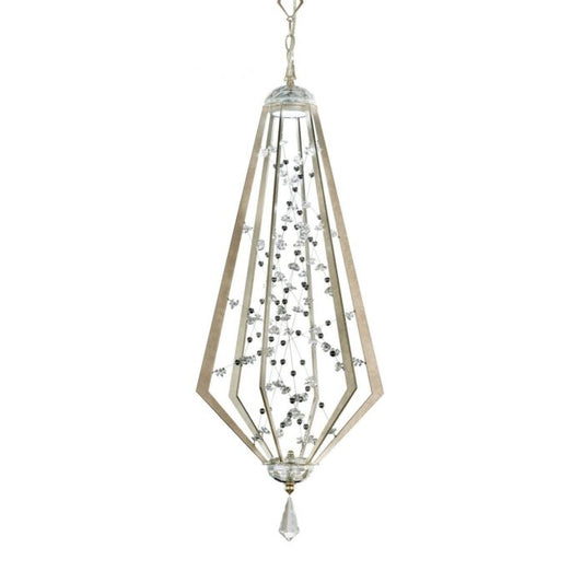 Eternity 1-Light LED Pendant in Antique Silver