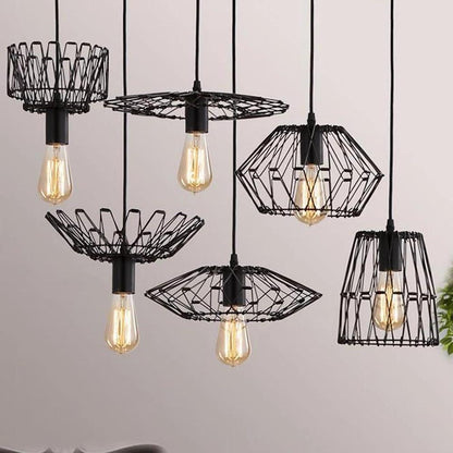 Wire Lantern Island Kitchen Pendant Lighting Country Metal Pendant Lighting