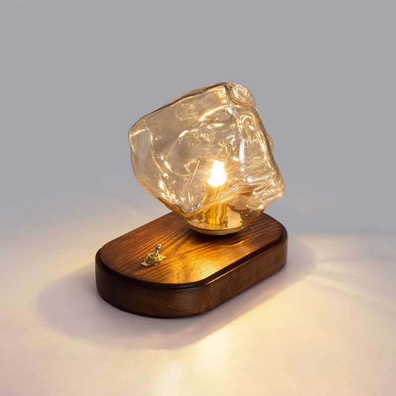 Ice Stone Glass Reading light Table Lamp