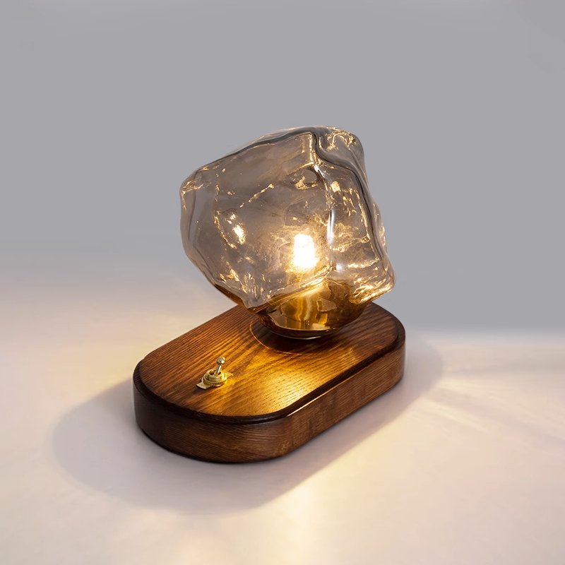 Ice Stone Glass Reading light Table Lamp