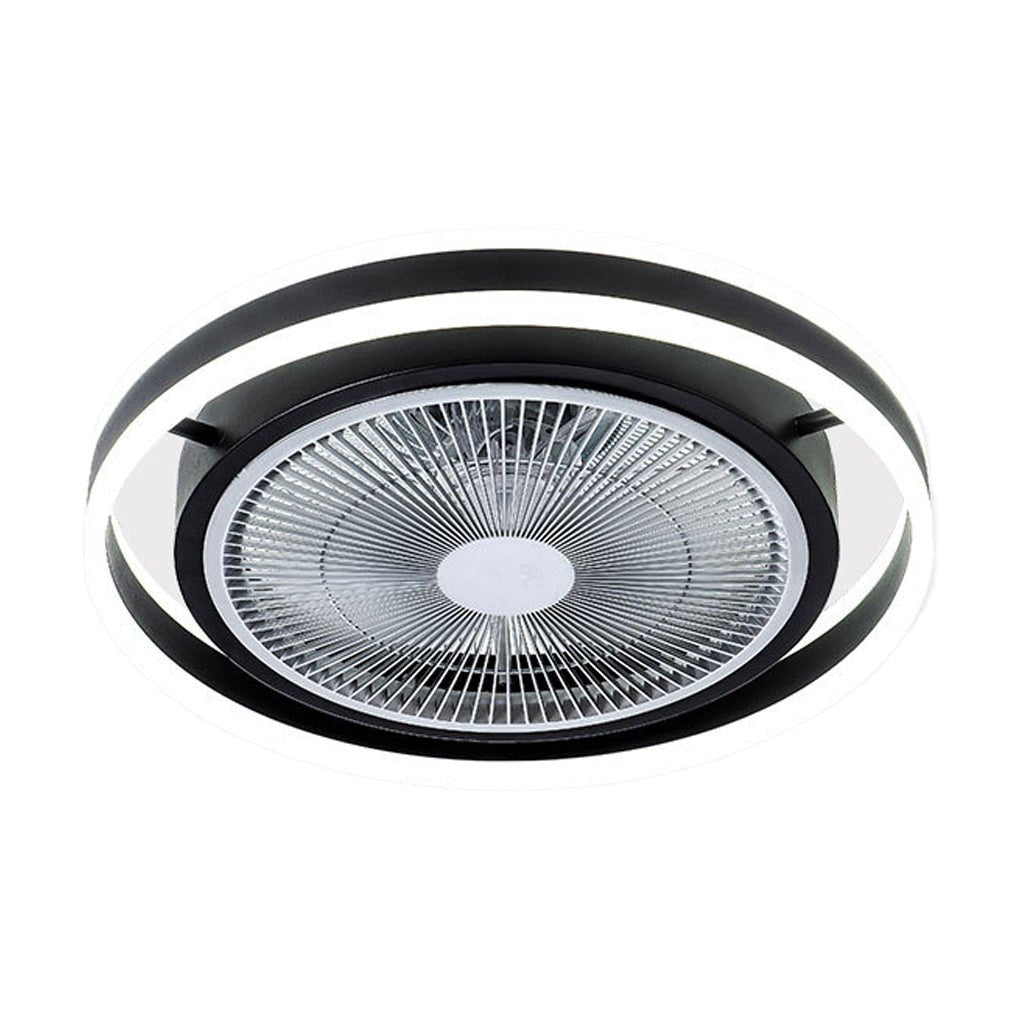 Round Dimming LED Modern Inverter Bladeless Ceiling Fan with Lights