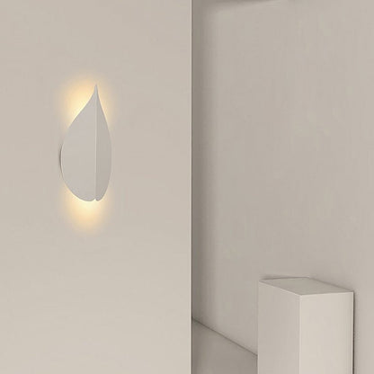 Soft Warm White Modern Leaf Shaped Wall Sconces