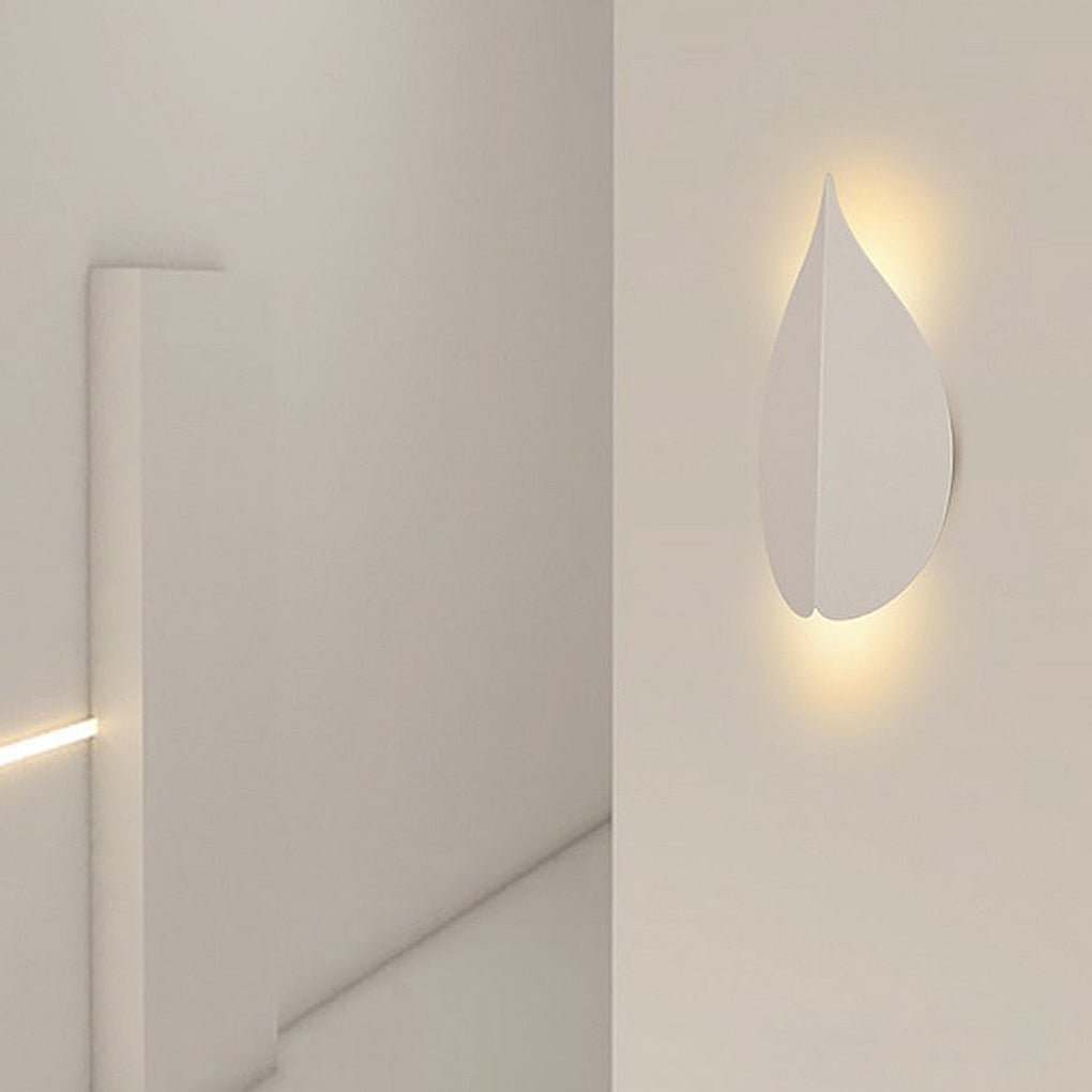 Soft Warm White Modern Leaf Shaped Wall Sconces