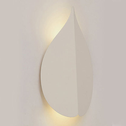 Soft Warm White Modern Leaf Shaped Wall Sconces