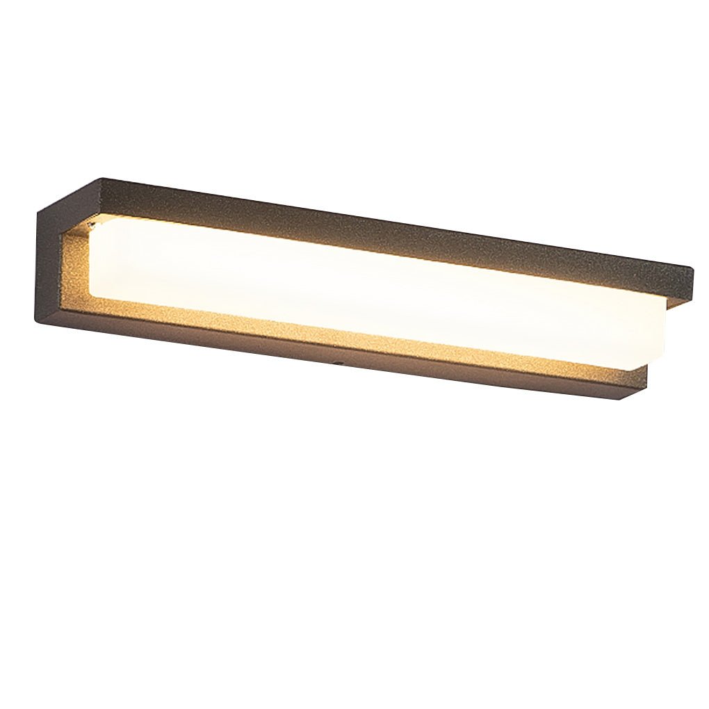 Contemporary Stainless Steel Linear LED Strip Outdoor Wall Light ??Modern, Weatherproof for Garden Villa