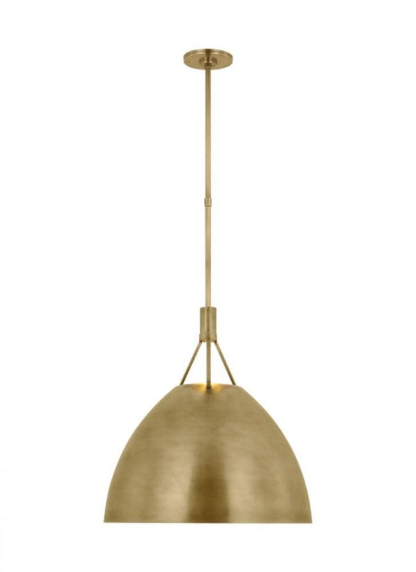 Dome X-Large Pendant, 1-Light, Natural Brass, 19.3"H (SLPD26827NB 70PKL46)