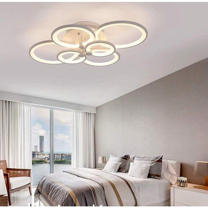 Elegant Semi Flush Mount Ceiling Lights with Unique Overlapping Rings