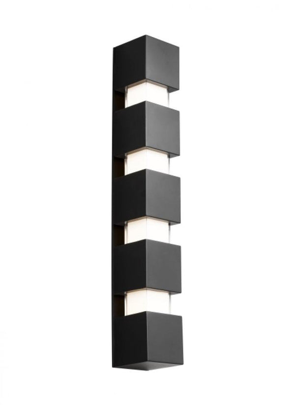 Square Geometric X-Large Wall Sconce, 1-Light, Black, 31.1"H (700OWSQGE92731BUNV 70PKE7E)