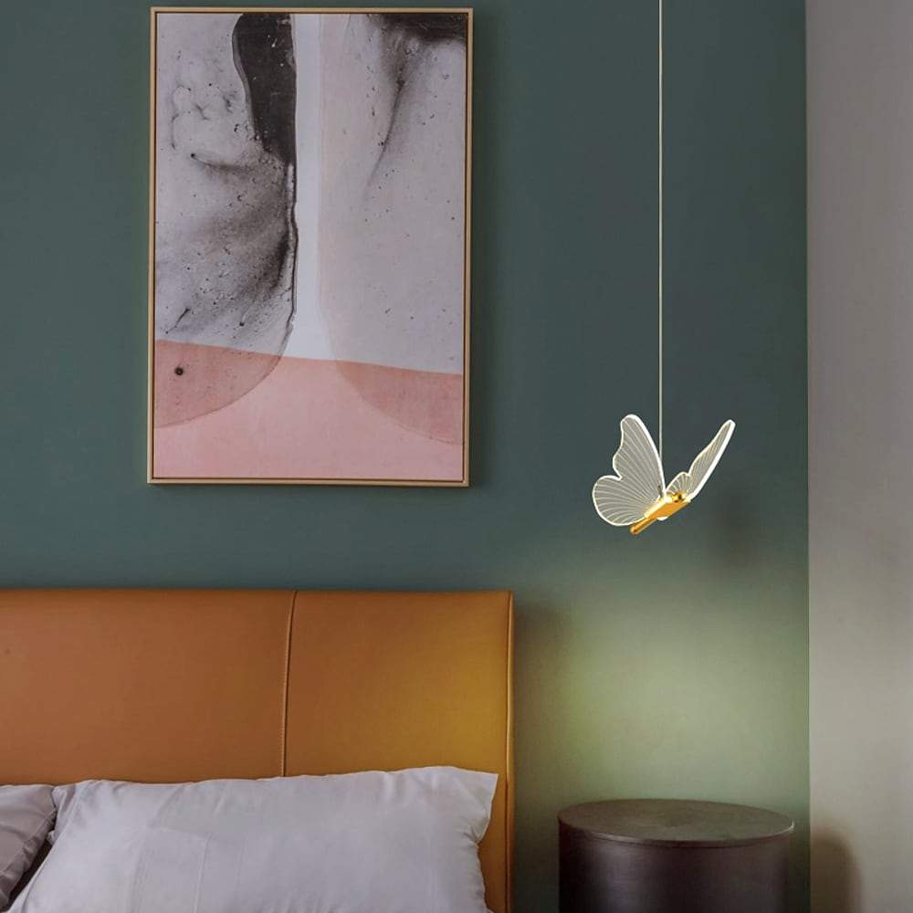 Butterflies Shaped LED Nordic Pendant Light Hanging Lamp Island Lights