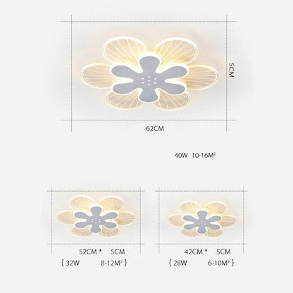 Flowers Shapes LED White Modern Ceiling Lights Flush Mount Lighting