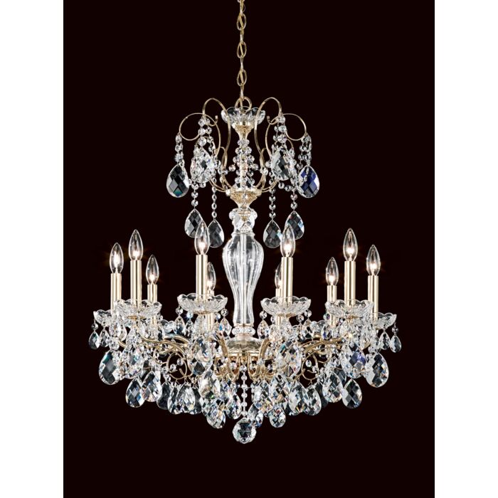 Sonatina 10-Light Chandelier in Black Pearl