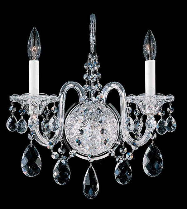 Wall Sconce, 2-Light, Aurelia Gold, Clear Heritage Crystal, 16.5"H (2991-211H 17QWUU)