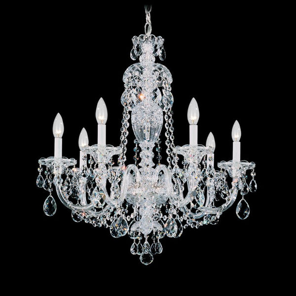 Chandelier, 7-Light, Aurelia Gold, Clear Heritage Crystal, 25"W (2995-211H 17XV93)