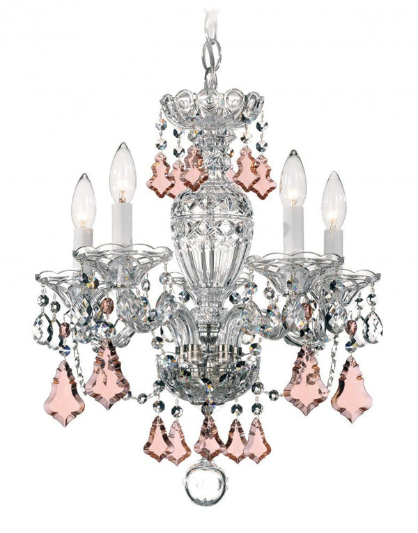 Chandelier, 5-Light, Aurelia Gold, Clear Swarovski Crystal, 16"W (2999-211S 17UXHE)