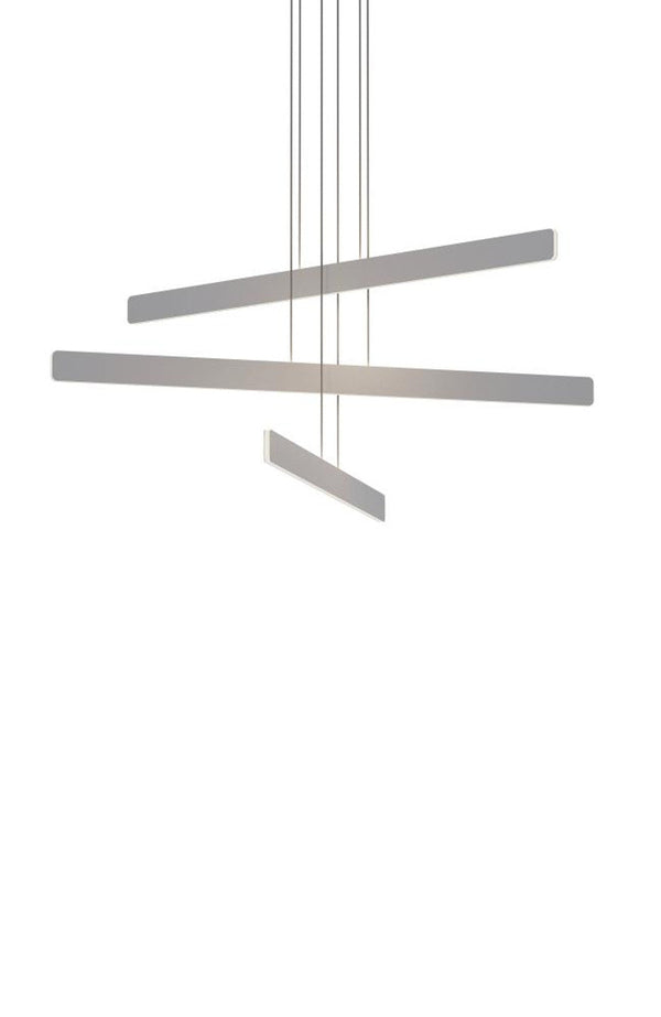 Pendant, 3-Light, Circular, LED, Silver (SUB-C3-SW-SIL 407UFLA)