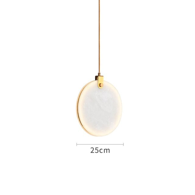 Moonshade Natural Marble Kitchen Island Light Fixture