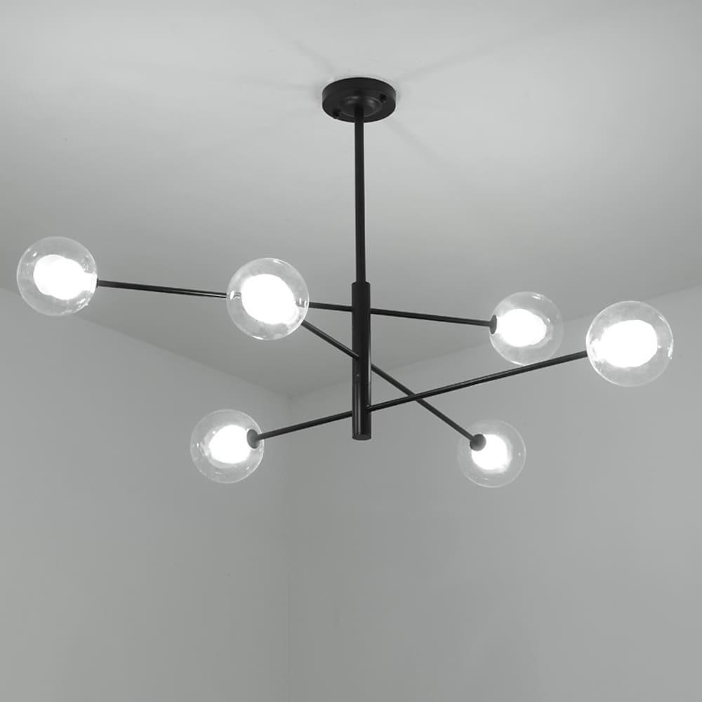 Linear Sputnik Chandelier Black Living Room Chandelier Ceiling Lights