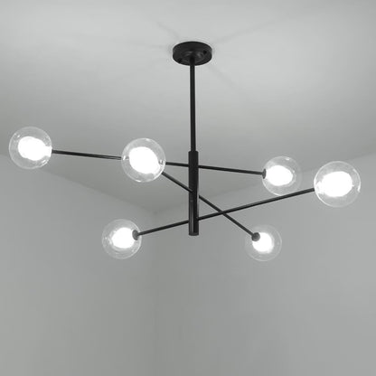 Linear Sputnik Chandelier Black Living Room Chandelier Ceiling Lights