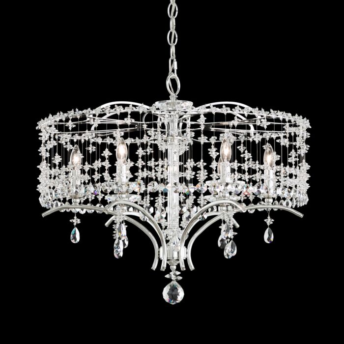 Bella Rose 6-Light Chandelier in Ferro Black