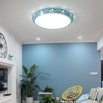 Circular Flush Mount Drum Light LED Ceiling Light