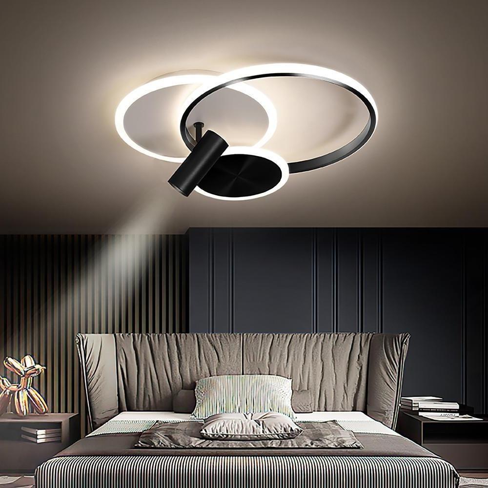 Circles Spotlights Modern LED Flush Mount Ceiling Light for Bedroom