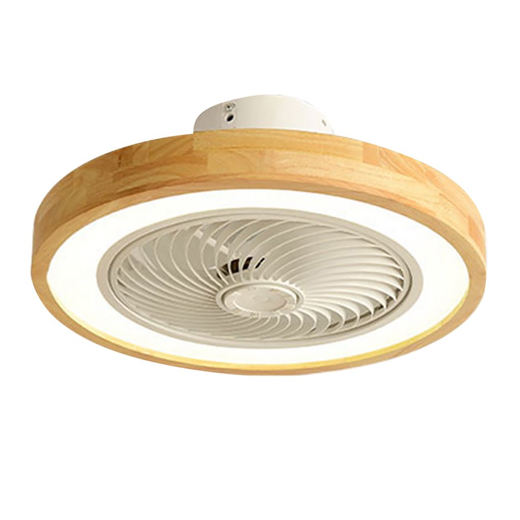 Three-level Wind Regulation Nordic Modern Bladeless Ceiling Fans with Lights and Remote Control