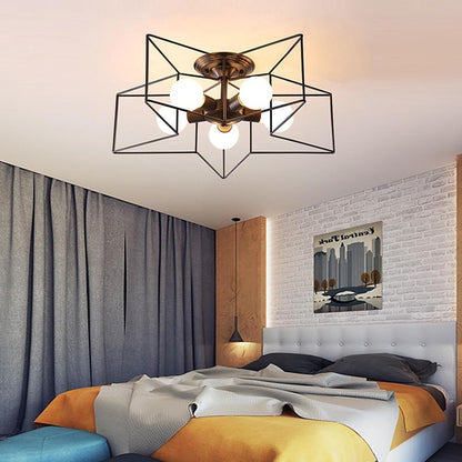 Unique Metal Star Design LED Modern Ceiling Lights Flush Mount Lighting