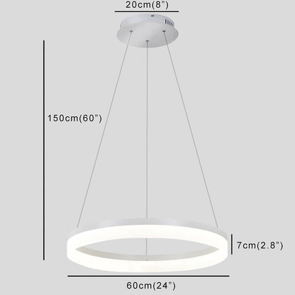 Flat Circular Island Kitchen Pendant Lighting Contemporary Pendant Light