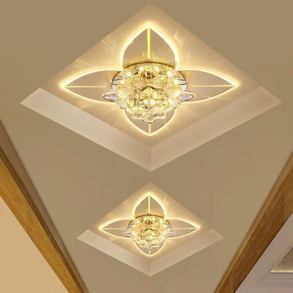 4 Pointed Classic Star LED Multi Color Crystal Modern Ceiling Lights