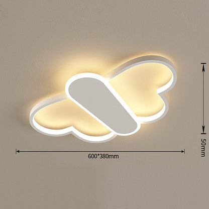 Cartoon Butterflies Shaped LED Dimmable with Remote Modern Ceiling Lights