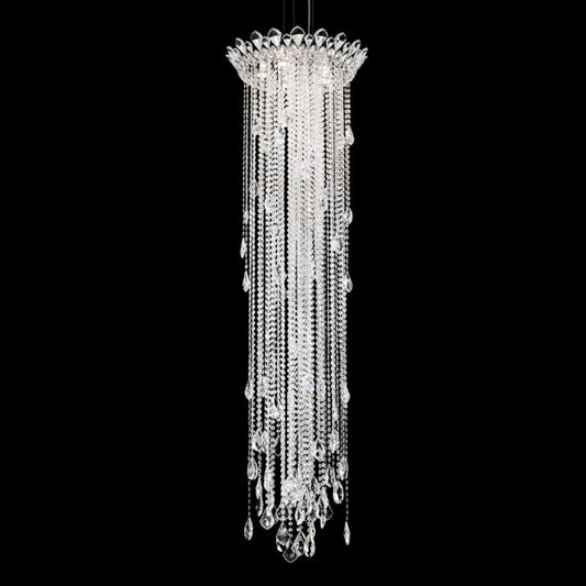 Trilliane Strands 5-Light Pendant in Stainless Steel