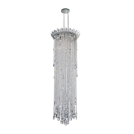 Trilliane Strands 6-Light Pendant in Stainless Steel