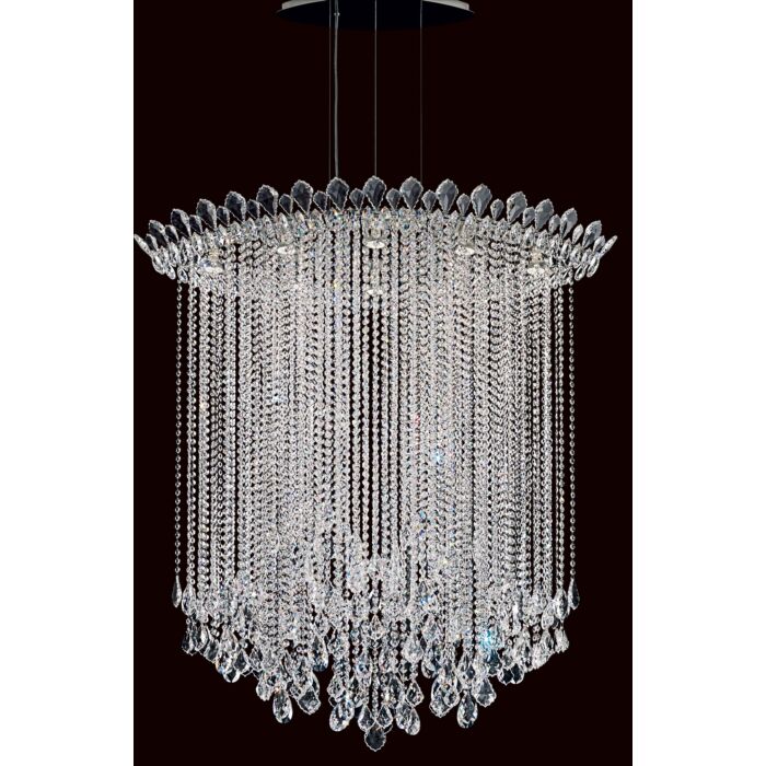 Trilliane Strands 8-Light Pendant in Stainless Steel