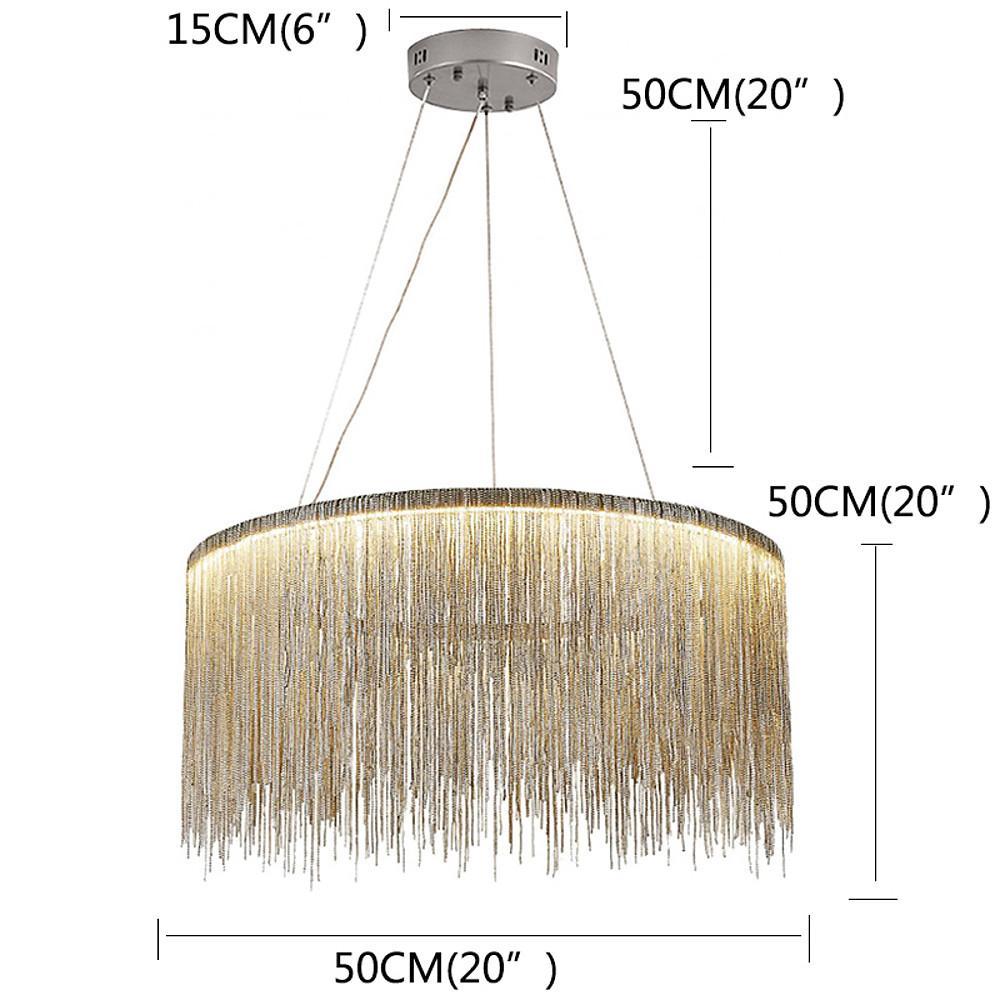 LED Modern Drum Chandelier for Living Room