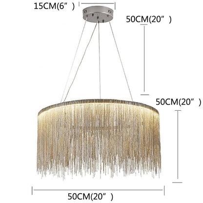 LED Modern Drum Chandelier for Living Room