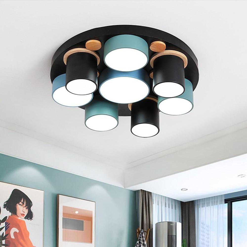 Rounded Cylindrical LED Modern Ceiling Lights Flush Mount Lighting