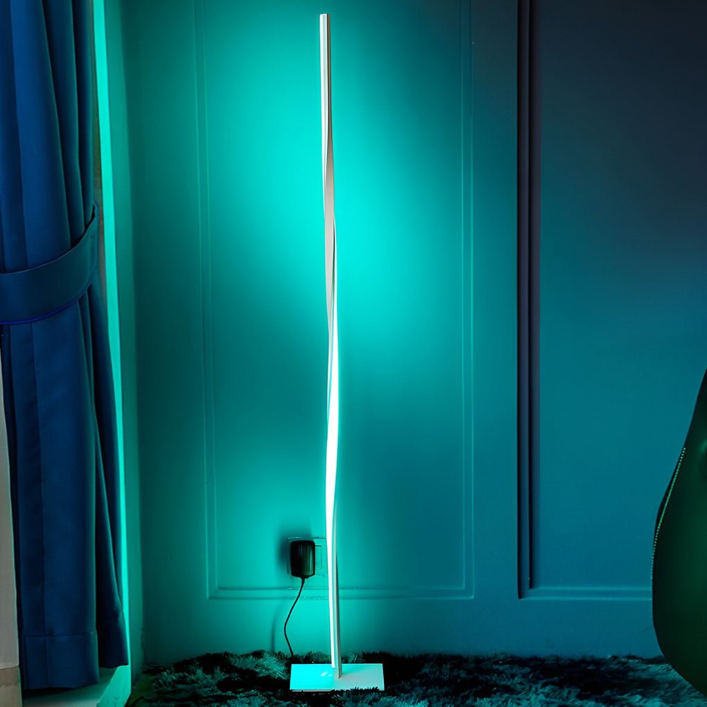 49 Inch LED Twisted Floor Lamp